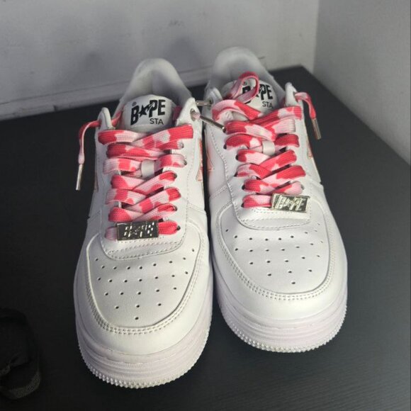 A Bathing Ape Bape Sta Low White ABC Camo Pink (2021) - Picture 5 of 6
